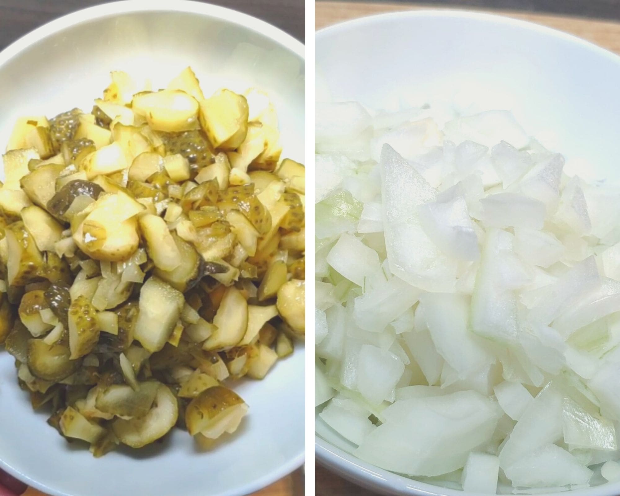 Cut the onion and pickles_German potato salad_simple grandma recipe_cold with mayo and pickles_my life in germany_hkwomanabroad-min